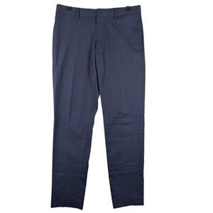 Banana Republic Tapered‎ Dress Golf Pants Blue Cotton Blend 31x32 Fits 32x30.5